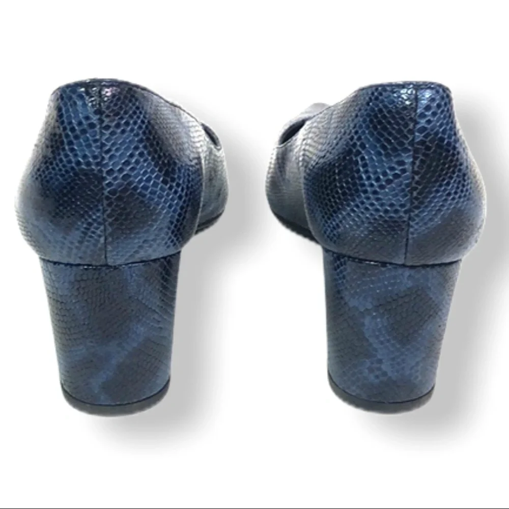 IOB Blue Rattler Stuart Weitzman Firstclass Heels - Picture 7 of 8